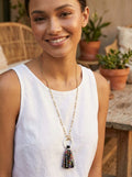 Inc Gold-Tone Beaded Tassel Pendant Necklace, 32 + 3 Extender