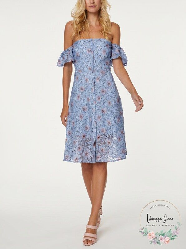 Avec Les Filles Womens Lace Button-Down Shift Dress, Size 10