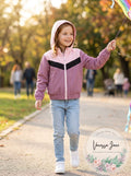 Ideology Little Girls Colorblocked Hooded Windbreaker Jacket, Size 6X