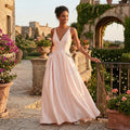 Blondie Nites Juniors Satin V-Neck Gown, Size 1