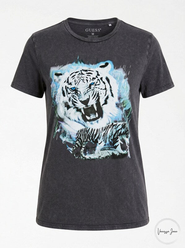 Guess Tiger Dream Easy Fit T-Shirt , Size Medium