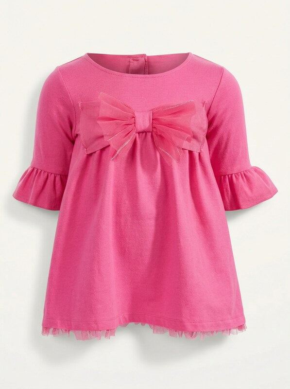 First Impressions Baby Girls Ponte-Knit Bow Dress, Size 3/6 Months