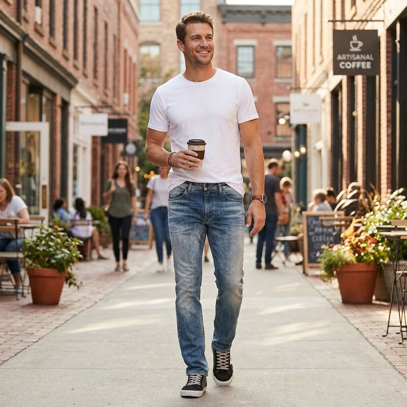 Buffalo David Bitton Mens Ash-x Tapered Jeans, 30x32