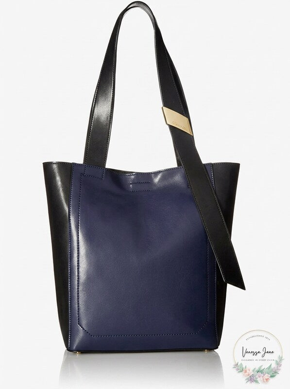 Calvin Klein Karsyn North South Leather Small Tote Shoulder Bag