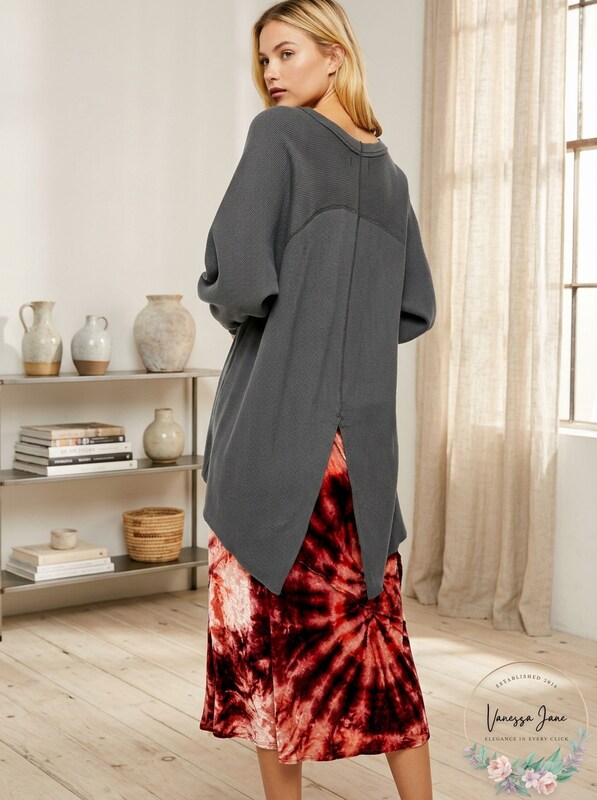 Free People We The Free Amelia Split-Back Thermal Top