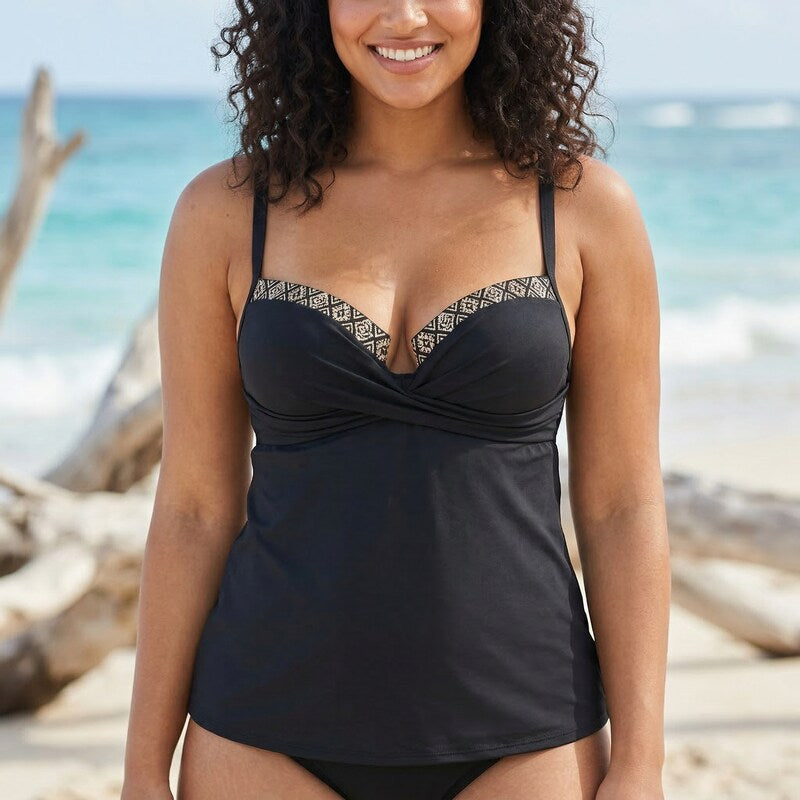 Coco Reef Contours Gemma Twist Tankini Top, Size 10/34C
