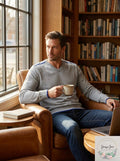 Alfani Mens V Neck Knit Sweater