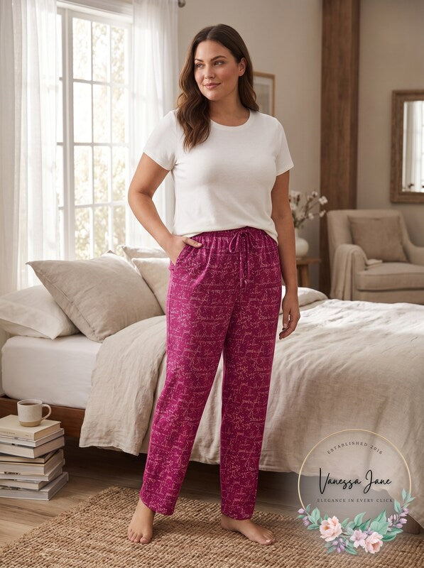 Dreams and Co Plus Size Womens Knit Sleep, Large -18-20