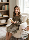 Cotton On Girls Lindsay Long Sleeve Dress, Size 9-10