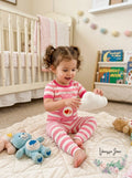 MJC International Girls Love-a-Lot Bear Stripe Pajama Toddler Set, Size 4T