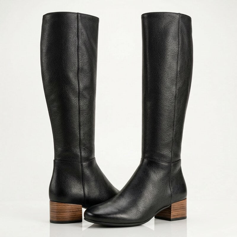 Gentle Souls by Kenneth Cole  Ella Square-Toe Block-Heel Boot,Size 5