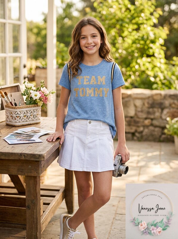 Tommy Hilfiger Girls T-Shirt, Size Large-12-14