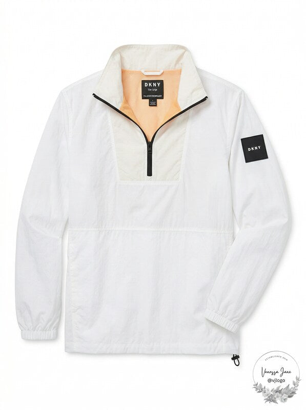 DKNY Mens Pullover Windbreaker, Size Large