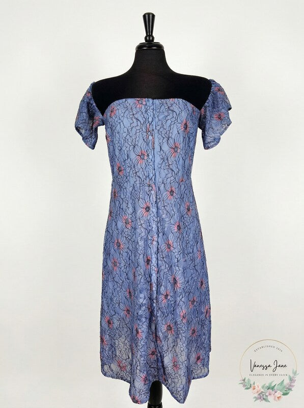 Avec Les Filles Womens Lace Button-Down Shift Dress, Size 10