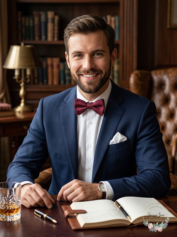 Alfani Mens Dot Pre-Tied Bow Tie and Solid Pocket Square Set, Size OS