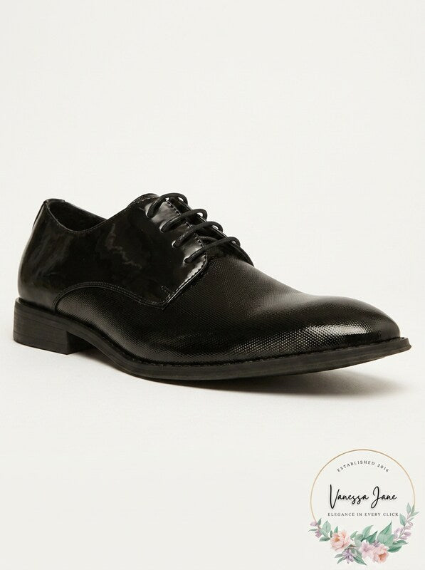 Steve Madden Mens Crakke Embossed Patent Occasion Derby Mens Shoes,Size 10.5