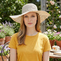 August Hat Company Metallic Floppy Sun Hat, UPF 50+ One Size