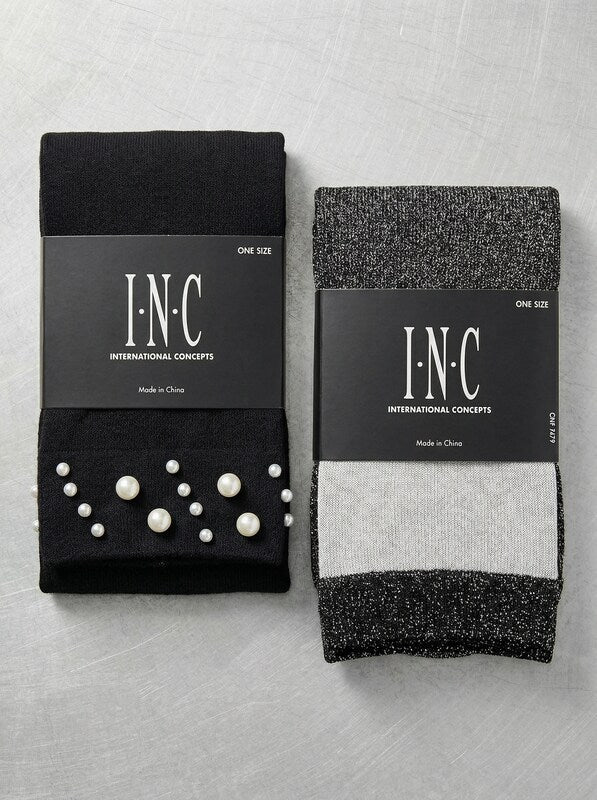 Lot of 2 I.n.c. Assorted Ankle Socks, One Size