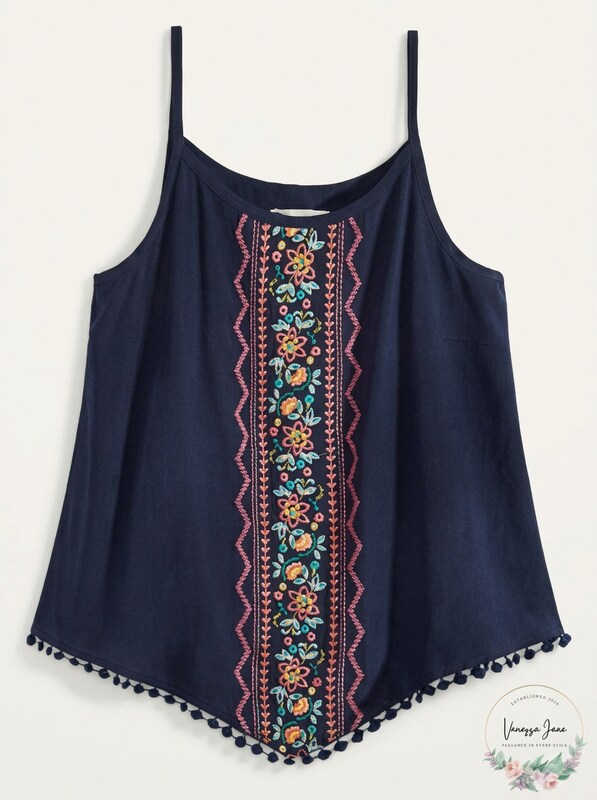 Epic Threads Big Girls Floral-Print Diamond Challis Tank Top, Size Small