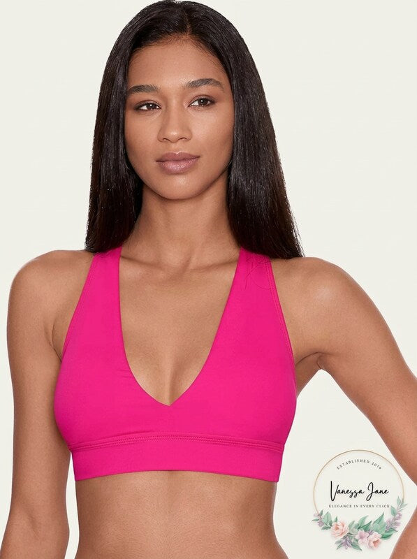 Lauren Ralph Lauren Twist X-Back Bikini Top - Passionfruit, Size 4