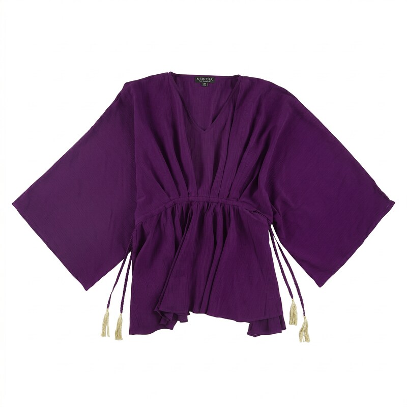 Verona Plus Collection Butterfly Tunic Top, Size 3XL