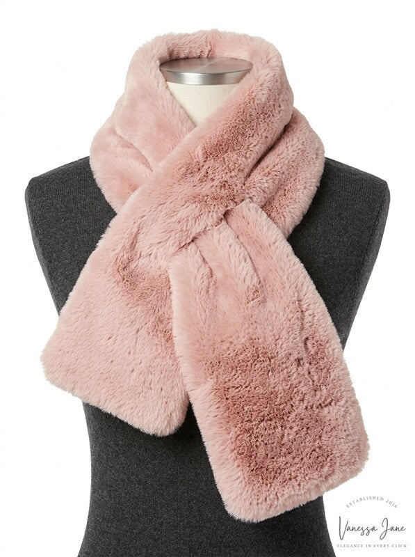 I.n.c. Faux-Fur Stole, One Size Blush