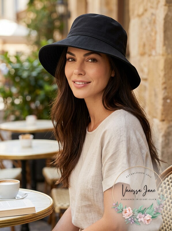 I.n.c. Cotton Bucket Hat, Black
