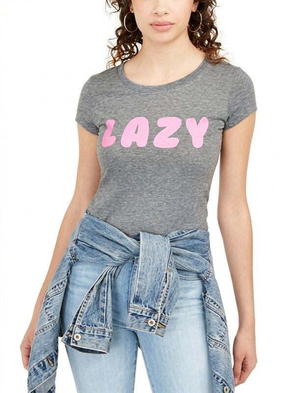 Love Tribe Juniors Lazy Micro-Striped Graphic T-Shirt, Size XL