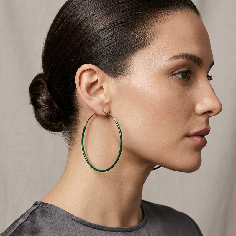 GUESS Thread-Wrapped Hoop Earrings