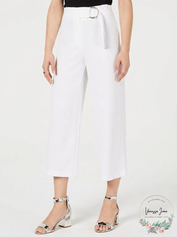 I.n.c. Women's Petite O-Ring Culotte Pants ,Size 12P