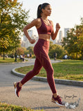 Victorias Secret Sport Seamless High Rise Red Currant Tights, Size XS