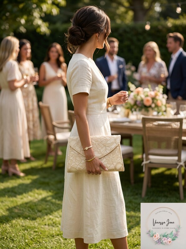 Adrianna Papell Seta Lace Small Envelope Clutch