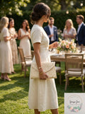 Adrianna Papell Seta Lace Small Envelope Clutch
