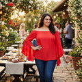City Chic Trendy Plus Size Dramatic-Sleeve Top, Size XL22