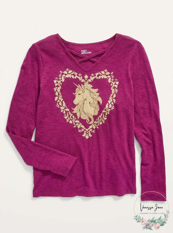 Epic Threads Big Girls Unicorn T-Shirt, Size Medium