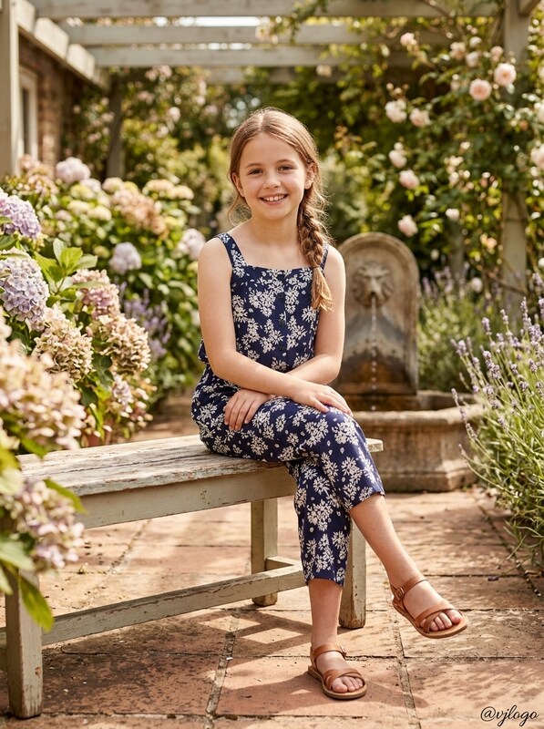 Epic Threads Big Girls 2-Pc. Floral-Print Tank Top & Pants Set, Size Large