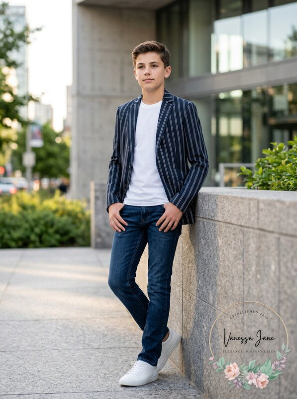 Lauren Ralph Lauren Big Boys Classic-Fit Stretch  Sport Coat