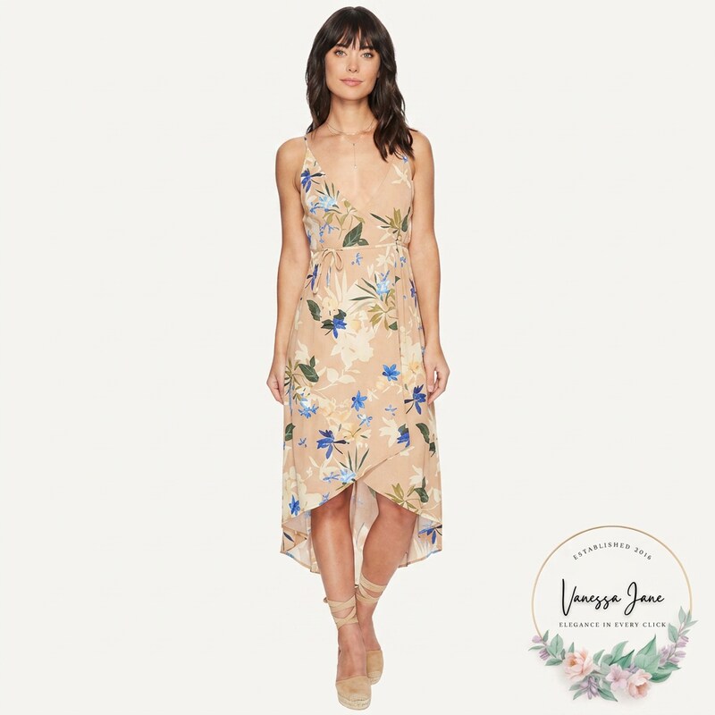 ASTR The Label Carla Floral Wrap Dress