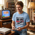 Hybrid Apparel Nin Controller Short Sleeve T-Shirt – Blue, Size XL