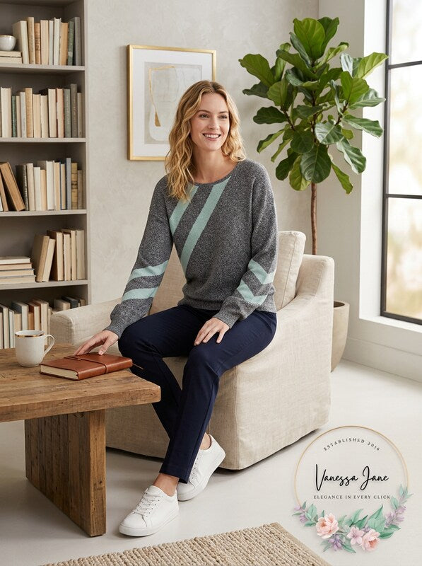 Bar III Striped Metallic Sweater, Size Small