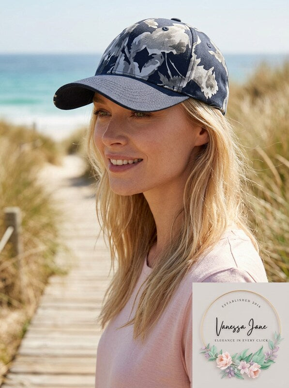 Inc Floral Suede Baseball Cap