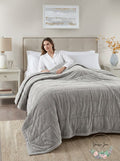 Madison Park Coleman Reversible Plush Down Alternative Blanket, Full/Queen Beddi
