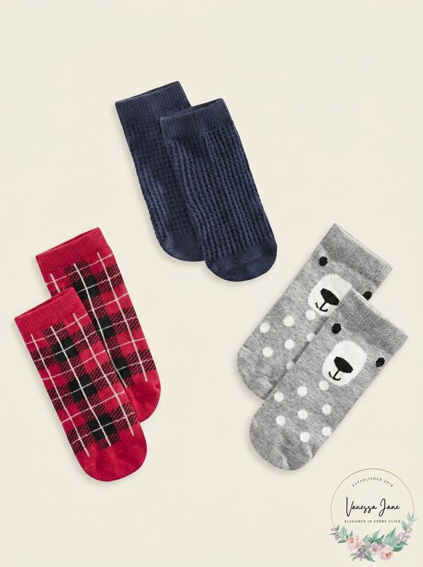 First Impressions Baby Boys 3-Pk. Outdoor Socks, 6-12Mo