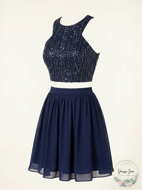 B Darlin Formal Sequin Skirt And Crop Top 2 Piece Set, Size 11-12