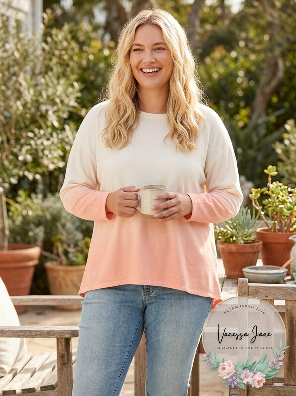 Jessica Simpson Juniors Cotton Dip-Dyed Sweatshirt, Size Small