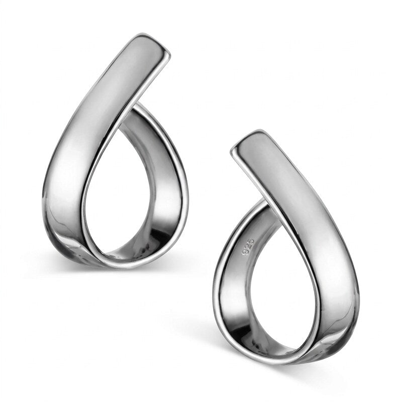 Charter Club Silver-Tone Ribbon Drop Earrings
