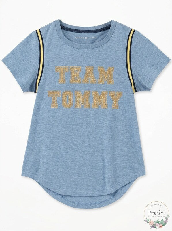 Tommy Hilfiger Girls T-Shirt, Size Large-12-14