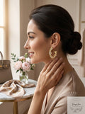 Charter Club Small Gold-Tone Pave Link Small Hoop Earrings