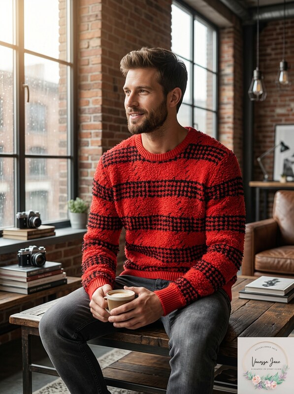 INC Mens Knit Striped Pullover Sweater, Size XL