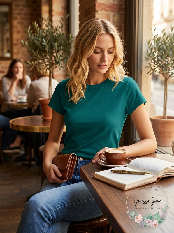 Inc Cotton Crewneck Top, Size Medium